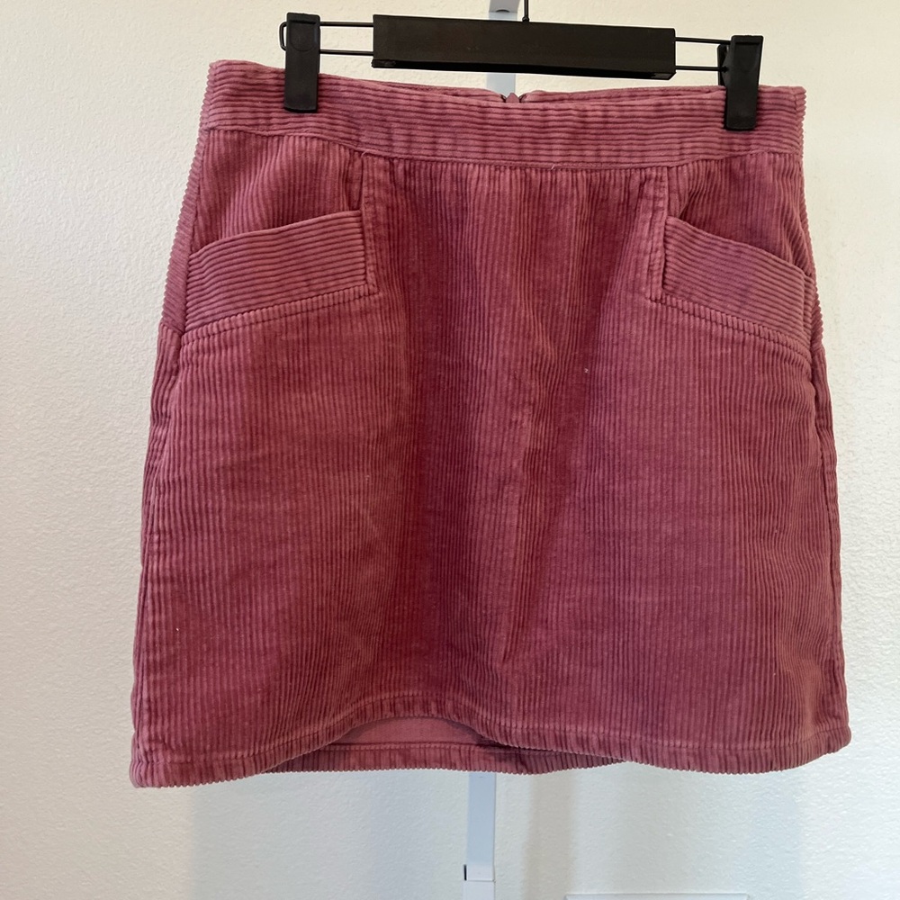 a.n.a Corduroy A-Line Skirt in Rose